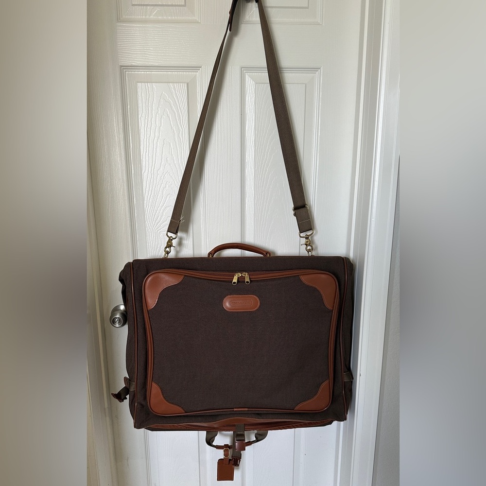 Coach Brown and Tan Travel Bag